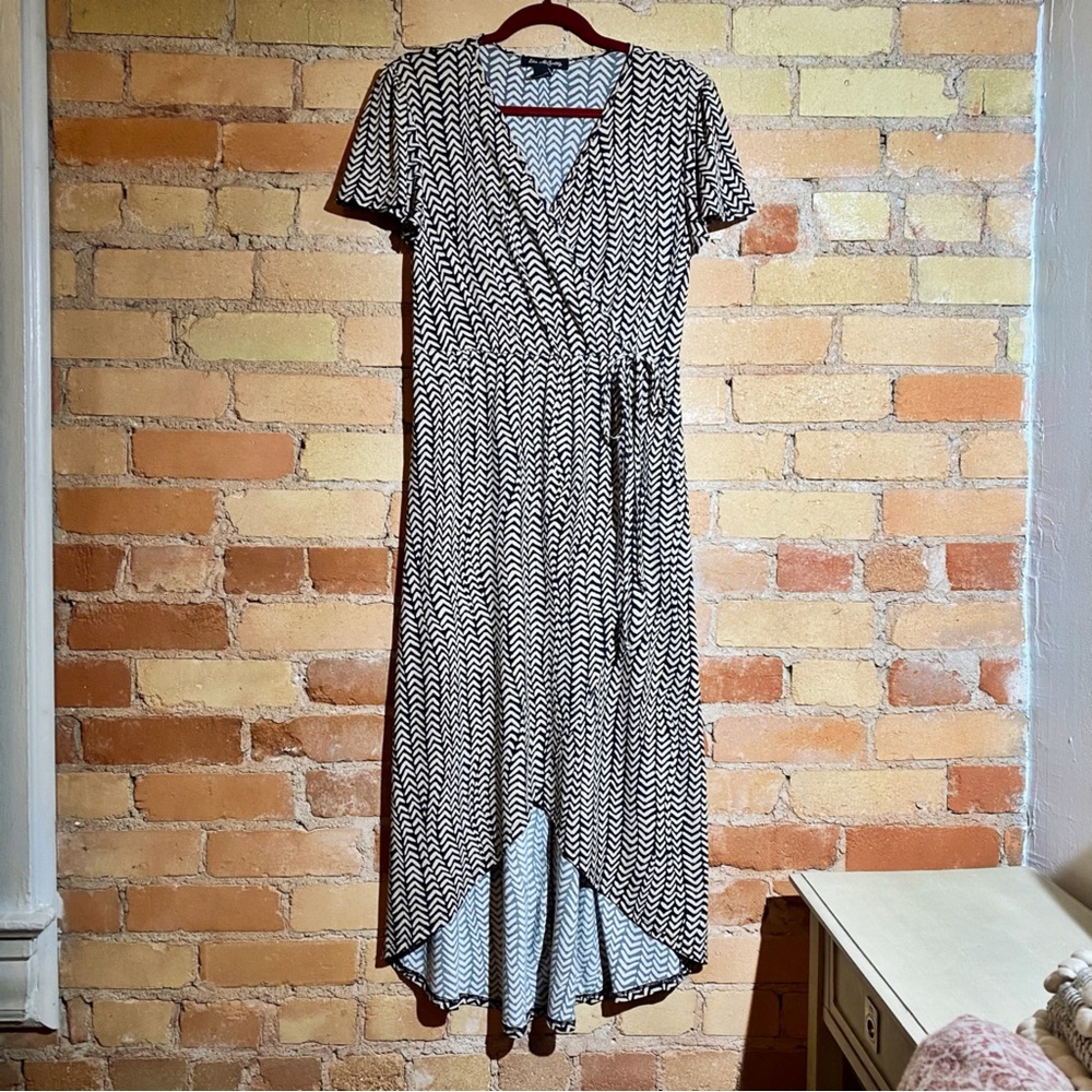 Tribal print midi dress